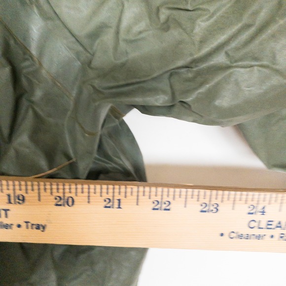 LL Bean Vintage Military issue Rain Jacket Anorak Olive Green Hooded Fragile - Picture 6 of 16